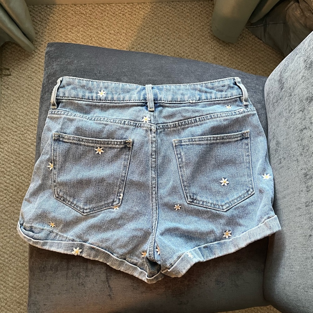 PacSun Denim Shorts with Floral Embroidery - Picture 4 of 5